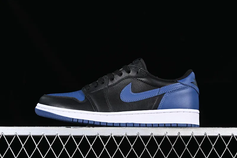 All categories Air Jordan Jordan series basketball shoes Air Jordan 1 Low G version pure original Air Jordan 1 Low OG AJ1 Joe 1 customized version black and blue full head layer low-top basketball shoes CZ0775-041